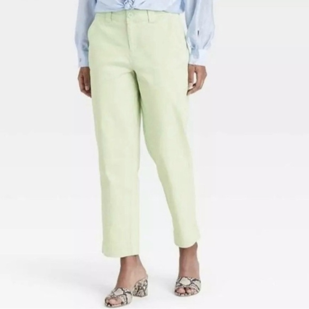 a new day light green denim jeans size 14